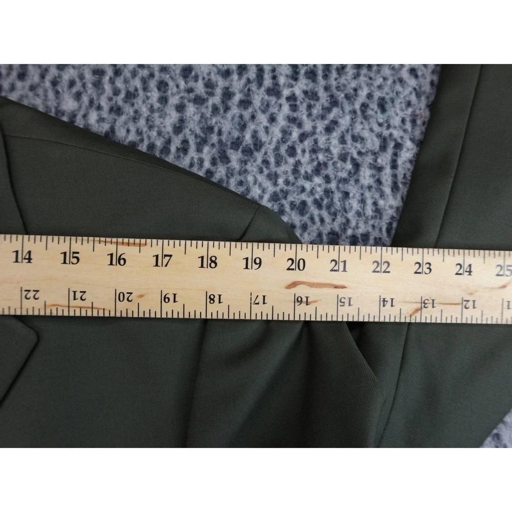 Pronto Uomo Blazer Mens 42L Olive Green Three Button‎ Wool Blend Sport Coat